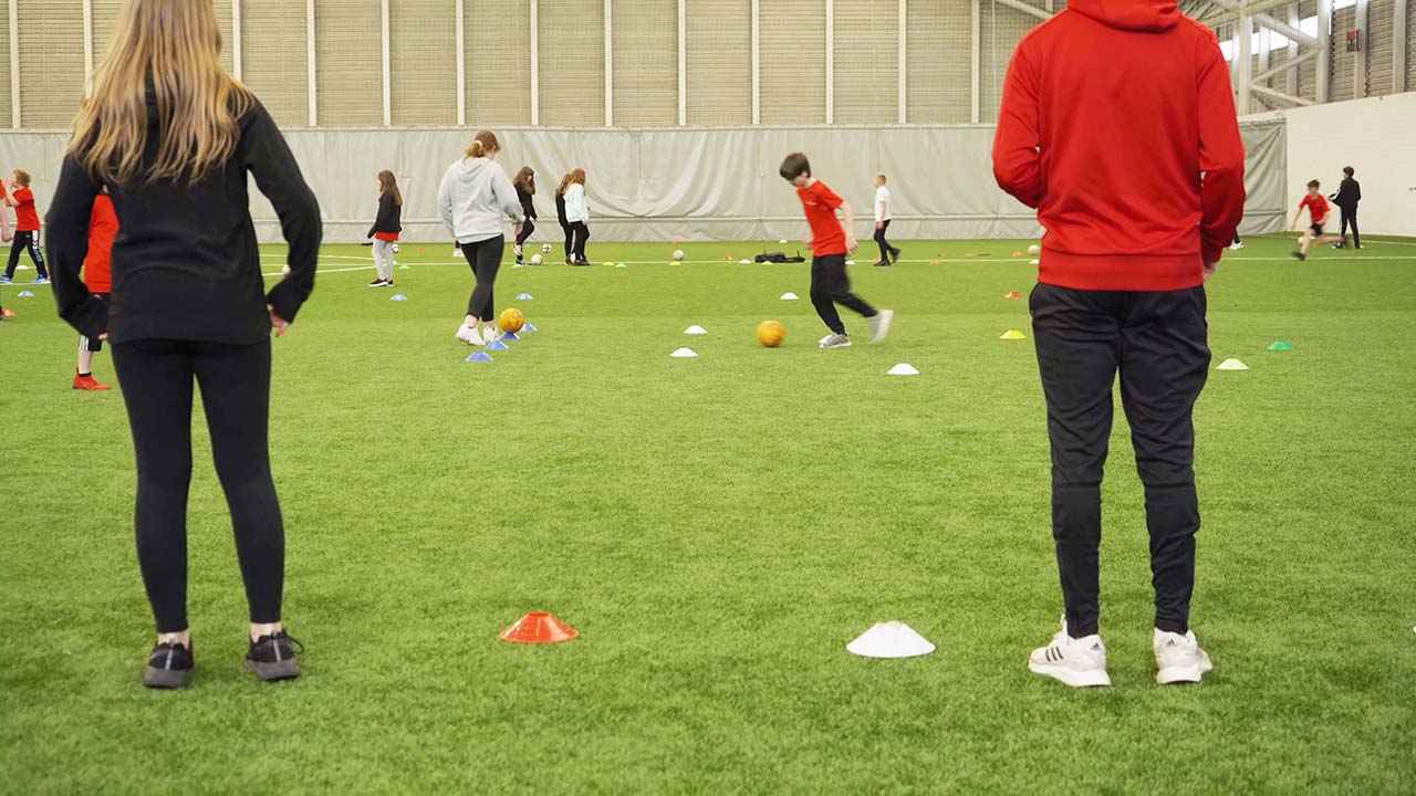 An image of some children playing at foundation event